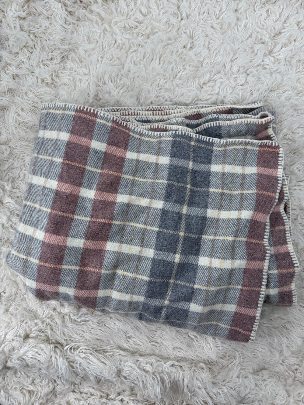 Pendleton Home Collection Plaid Throw Blanket 100% Wool Made in USA